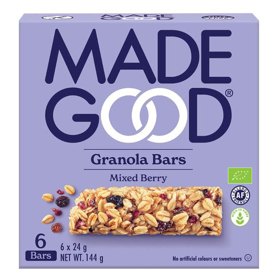 MadeGood Granola Bar Mixed Berry 6 x 24g Multipack