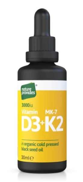 Nature Provides Vitamin D3 & K2 30ml