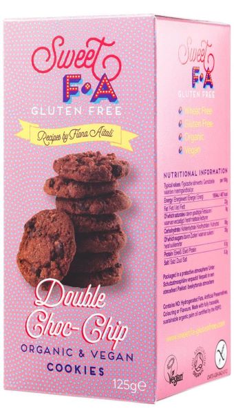 Sweet FA Cookies- Double Choc-Chip 125g