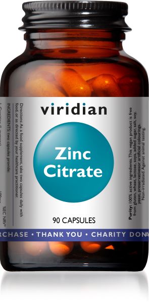 Viridian Zinc Citrate 90 Caps