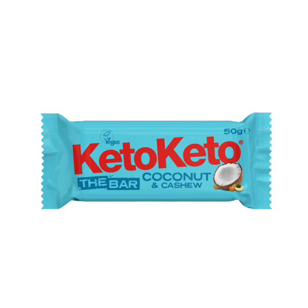KetoKeto Bar- Coconut & Cashew 50g