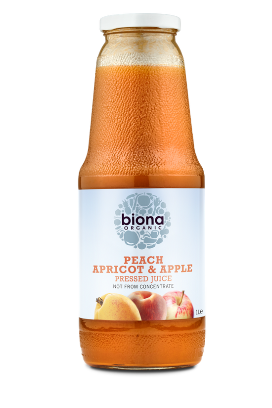 Biona Peach Apricot & Apple Juice 1L