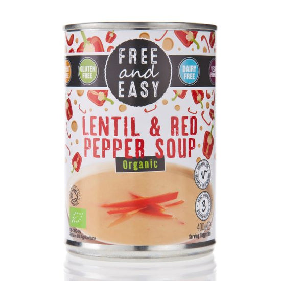 Free & Easy Lentil & Red Pepper Soup 400g