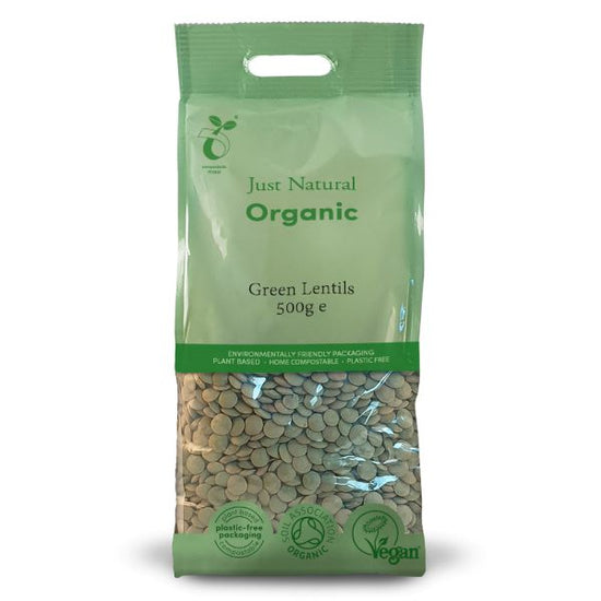 Just Natural Green Lentils 500g