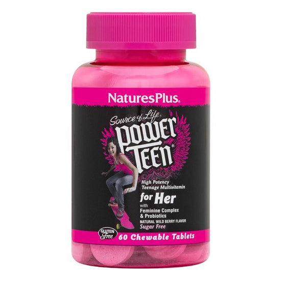 Natures Plus Power Teen SOL for Her 60 Chews