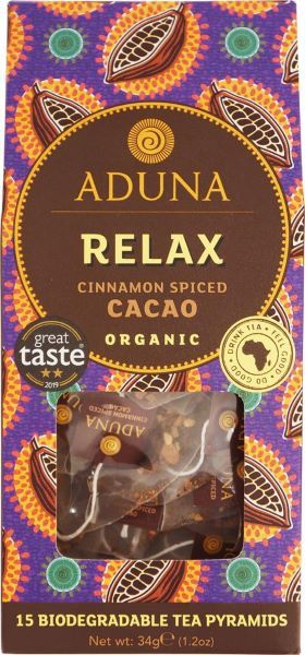 Aduna Relax Super-Tea - Cinnamon Spiced Cacao- 15 Pyramids