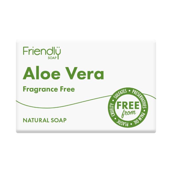 Friendly Soap Aloe Vera Fragrance Free Soap 95g