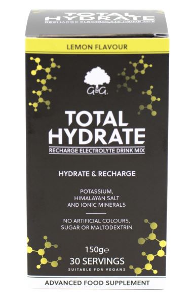 Load image into Gallery viewer, G&amp;amp;G Total Hydrate Electrolytes - Lemon 150g Powder
