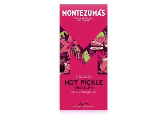 Load image into Gallery viewer, Montezumas Hot Pickle Milk Chocolate 90g
