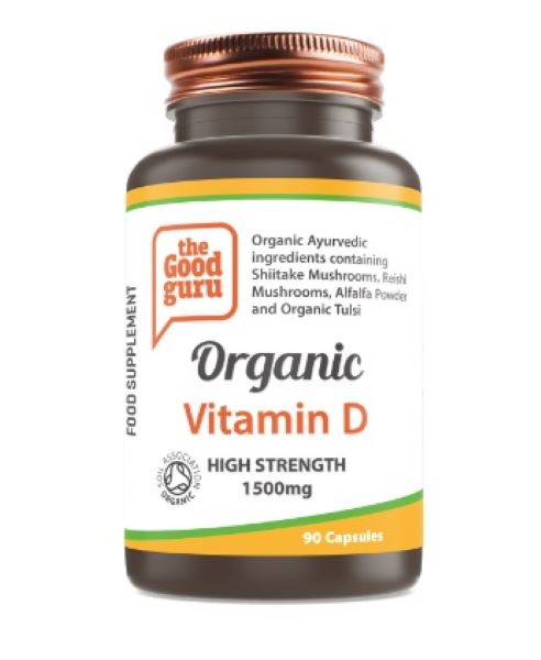 Load image into Gallery viewer, The Good Guru Organic Vitamin D- 90 Capsules
