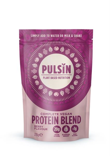 Pulsin Plant Based Natural Berry Protein Powder 270g
