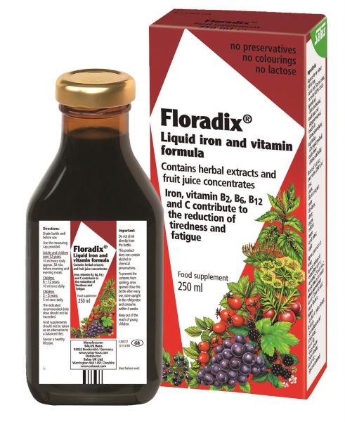 Floradix Liquid Iron & Vitamin Formula 250ml