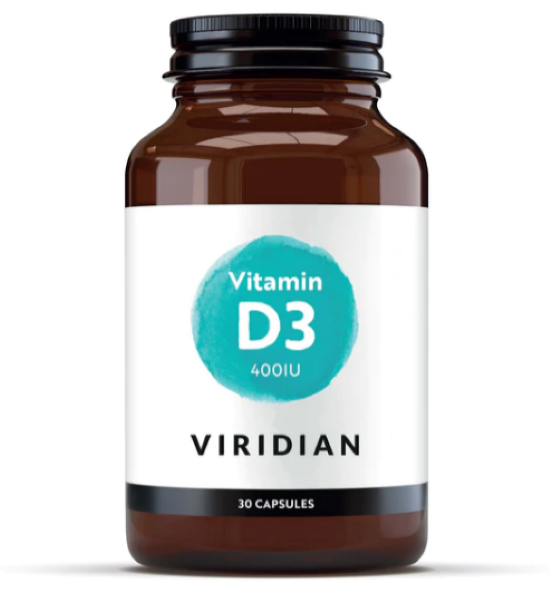 Viridian Vitamin D3 400iu 30 Caps