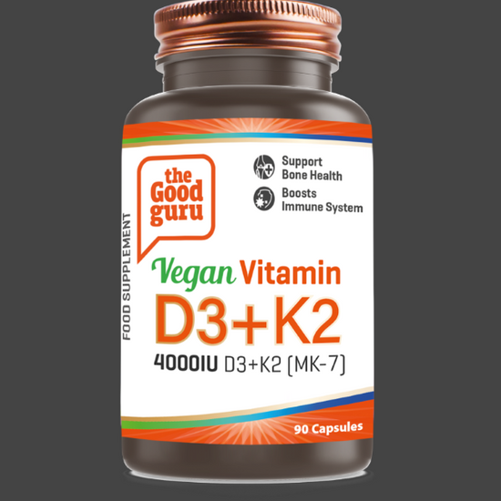 The Good Guru Vegan Vitamin D3+K2- 90 Capsules