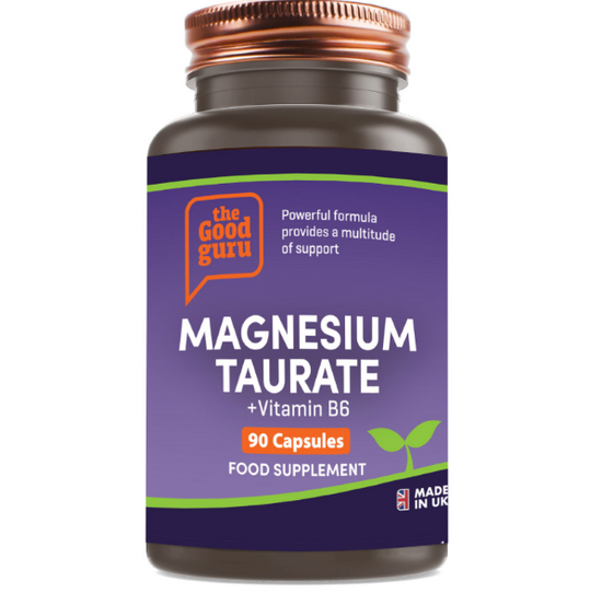 The Good Guru Magnesium Taurate + Vitamin B6 - 90 Capsules