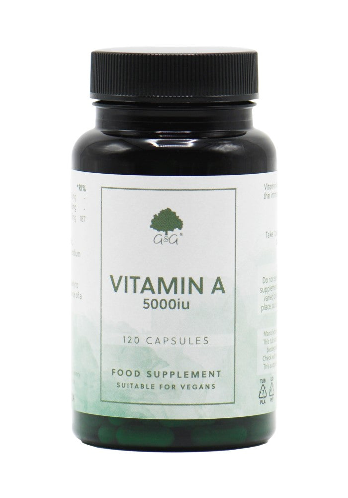 G&G Vitamin A (retinol) 5000iu - 120 Capsules
