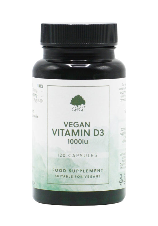 G&G Vegan Vitamin D3 1000iu - 120 Capsules