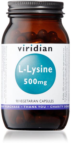 Load image into Gallery viewer, Viridian L-Lysine 500mg 90 Caps
