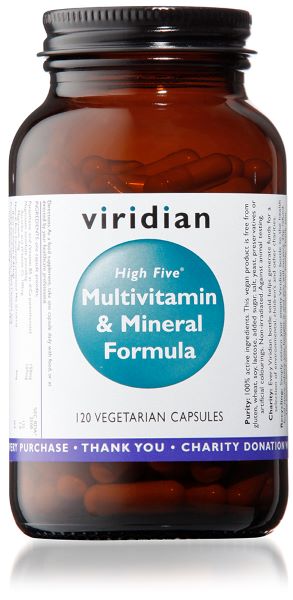 Viridian High Five Multivitamin and Mineral  120 Caps