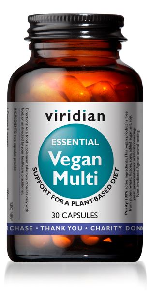 Viridian Essential Vegan Multi 30 Caps