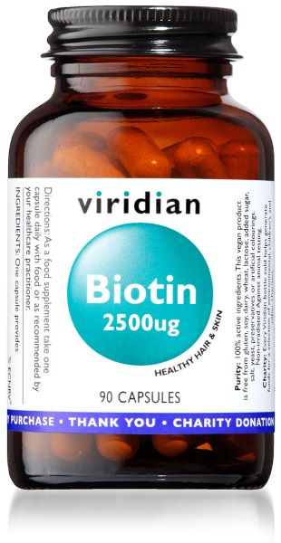 Viridian Biotin 2500ug 90 Cap