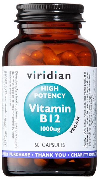 Viridian High Potency Vitamin B12 60 Caps