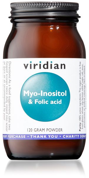 Load image into Gallery viewer, Viridian Myo-Inositol and Folic Acid Powder 120g
