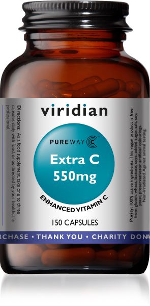 Viridian Extra C 550mg 150 Caps
