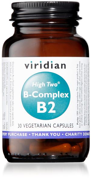 Viridian High Two B-Complex B2 30 Caps