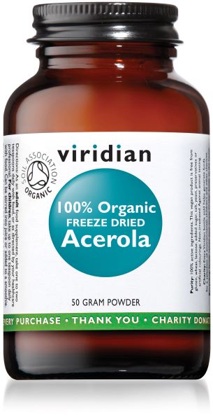 Viridian Acerola Vitamin C Powder 50g