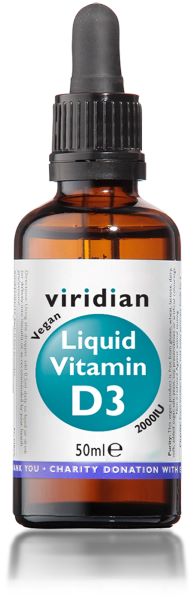 Viridian Vitamin D3 Liquid Drops 2000iu 50ml