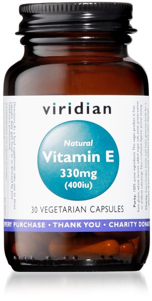 Viridian Vitamin E 400iu 30 Caps