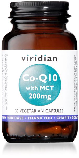 Viridian Co-enzyme Q10 200mg with MCT 30 Caps