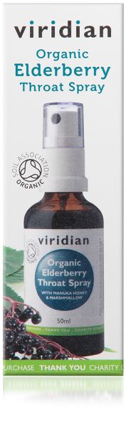 Viridian Elderberry Throat Spray 50ml