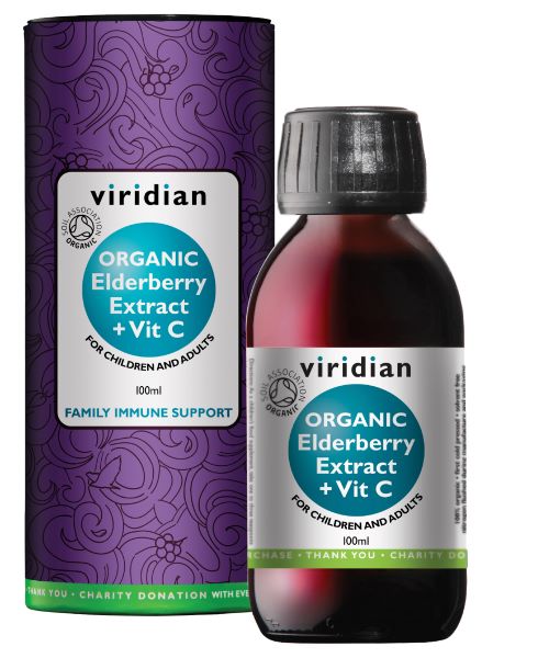 Viridian Elderberry Extract+ Vit C 100ml