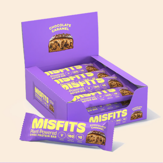 Misfits Protein Bar- Choc Caramel 45g