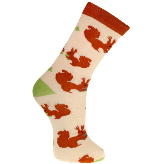 Load image into Gallery viewer, Bamboo Socks Squirrels
