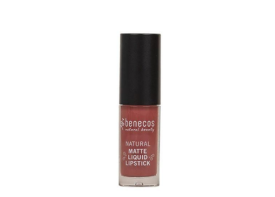Load image into Gallery viewer, Benecos Matte Liquid Lipstick- Rosewood Romance 5ml
