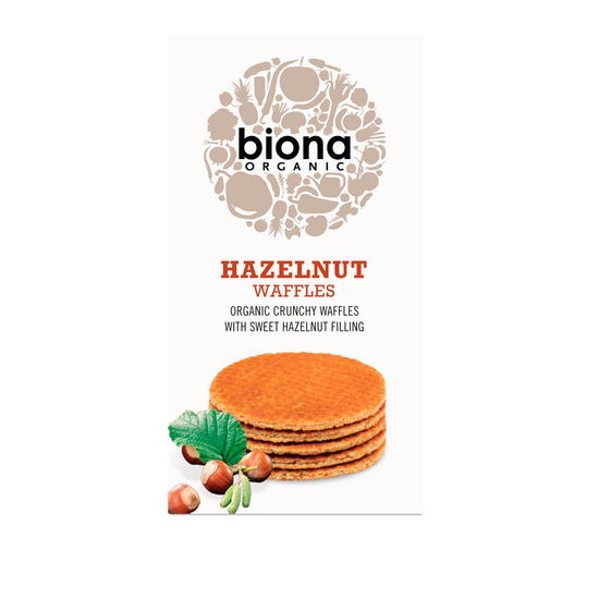 Biona Hazelnut Syrup Waffles 175g