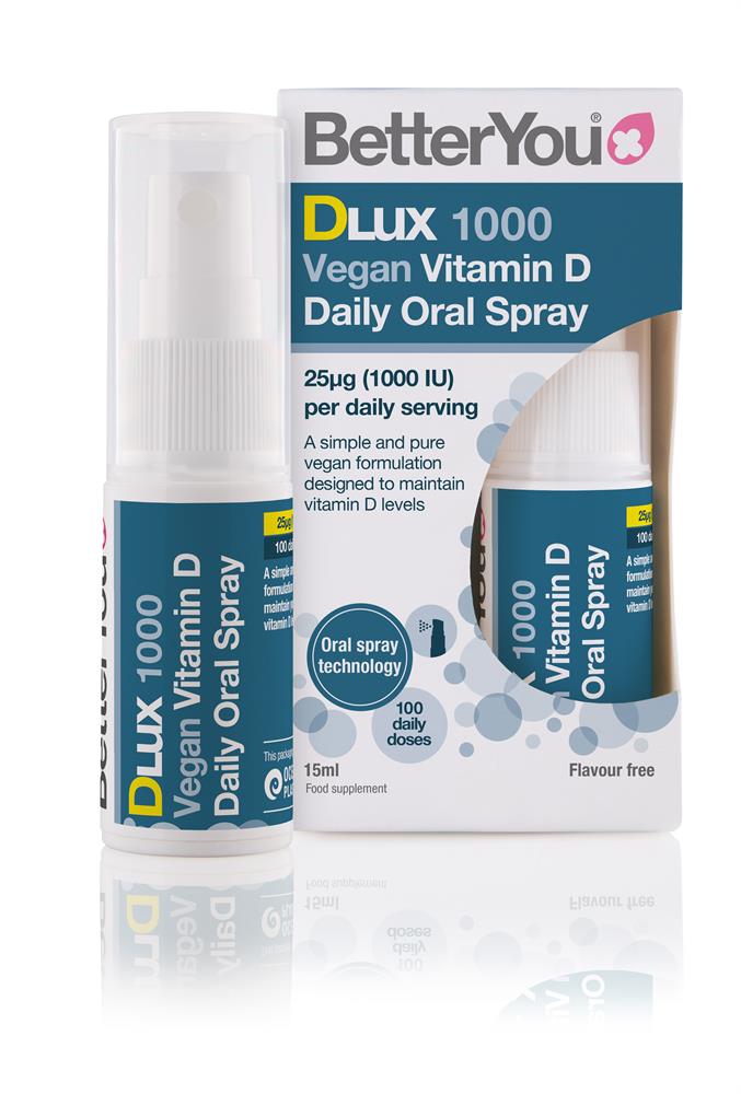 BetterYou D1000 Vegan Vitamin D 1000iu - 15ml Oral Spray