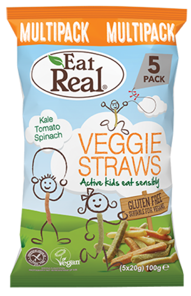Load image into Gallery viewer, Eat Real Veggie Straws- 5 Pack
