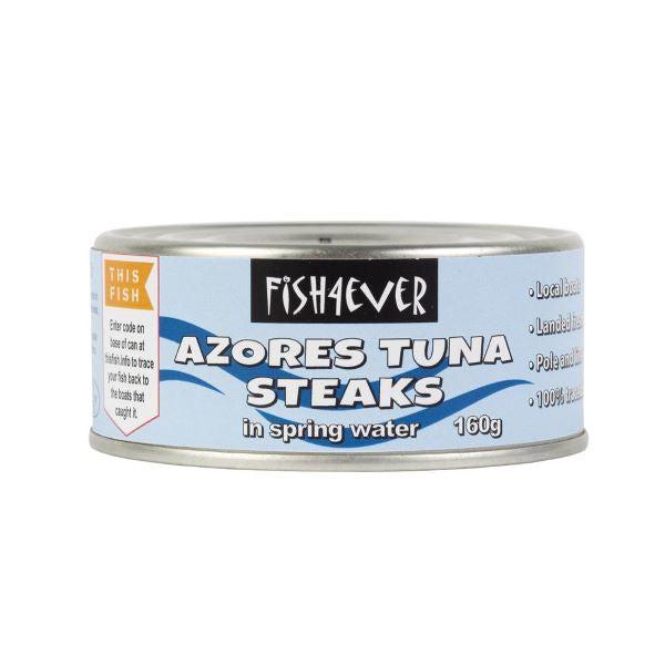 Load image into Gallery viewer, Fish4Ever Tuna Steaks in Spring Water 160g
