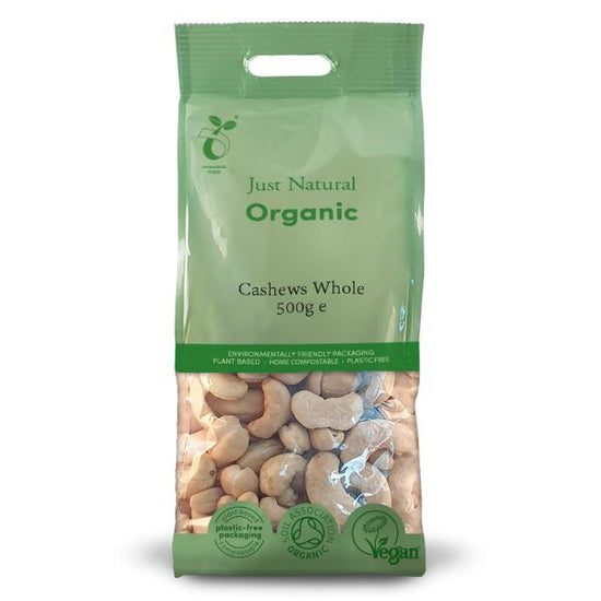 Just Natural Cashews- Whole 500g