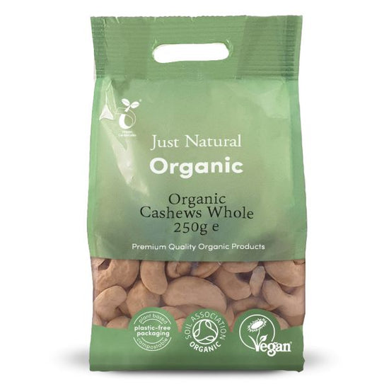 Just Natural Cashews- Whole 250g