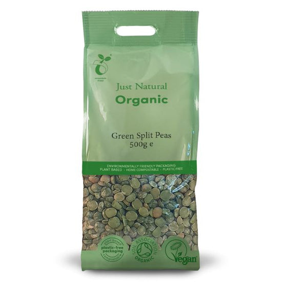 Just Natural Split Peas- Green 500g