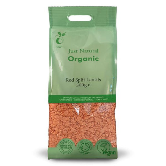 Just Natural Red Split Lentils 500g