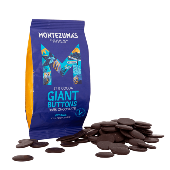 Montezumas Giant Buttons- 74% Dark Chocolate 180g