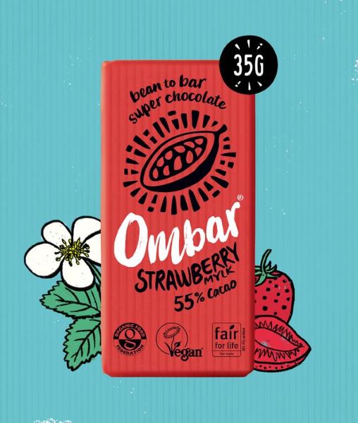 Ombar 55% Cacao Strawberry Mylk 35g