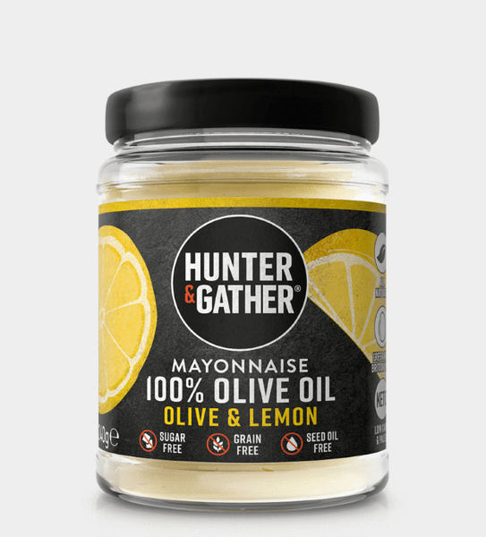 Hunter & Gather 100% Olive Oil Mayonnaise- Olive & Lemon 240g
