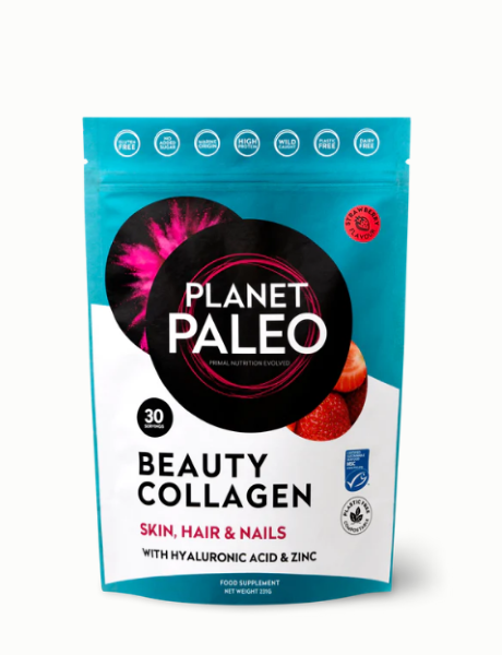Planet Paleo Beauty Collagen Powder - Strawberry 231g